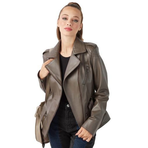 Women’s Real Mink Leather Jacket
