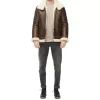 mens-brown-leather-faux-shearling-jacket-