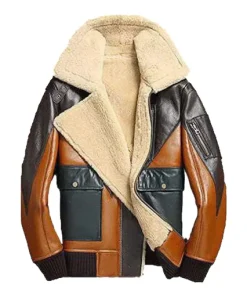 mens-shearling-brown-bomber-leather-jacket