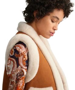 Womens-Shearling-Leather-Vest