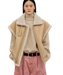 Womens-Oversized-Shearling-Leather-Vest