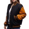 Womens-Bomber-Varsity-Leather-Jacket