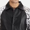Artistry Black Dye Leather Coat