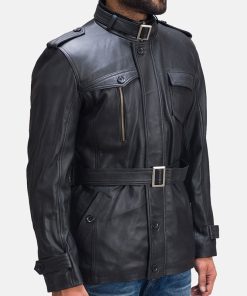 Hunter Black Leather Jacket