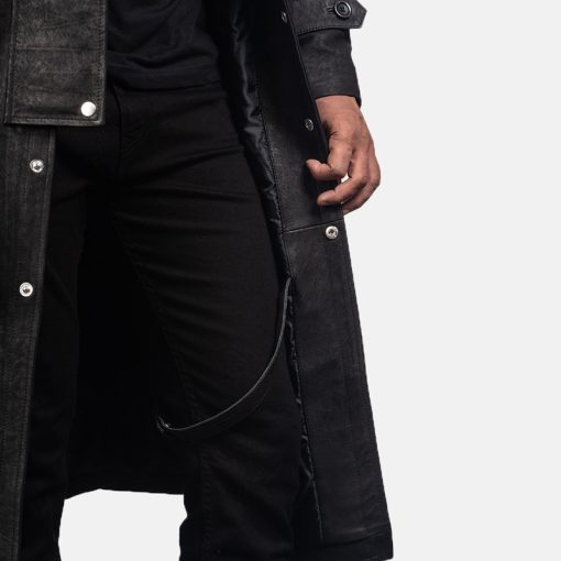 Maverick Brown Leather Duster