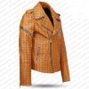 Mcm Visetos Biker Leather Jacket