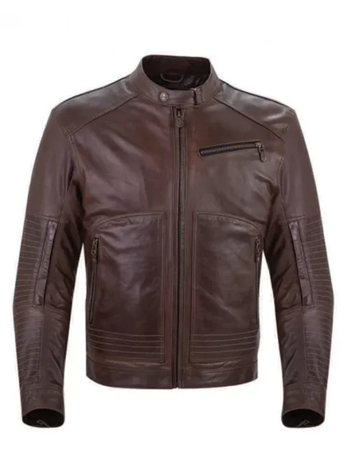 Mens-Brown-Leather-Biker-Jacket 3