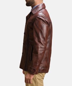 Vincent Alley Brown Leather Jacket