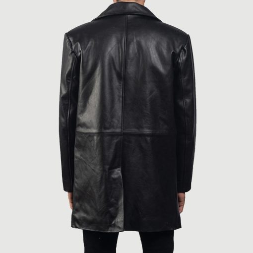Classmith Black Leather Coat