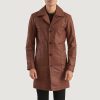 Don Long Leather Coat