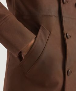 Half Life Brown Leather Coat