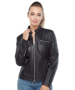 Women’s Real Black Leather Jacket