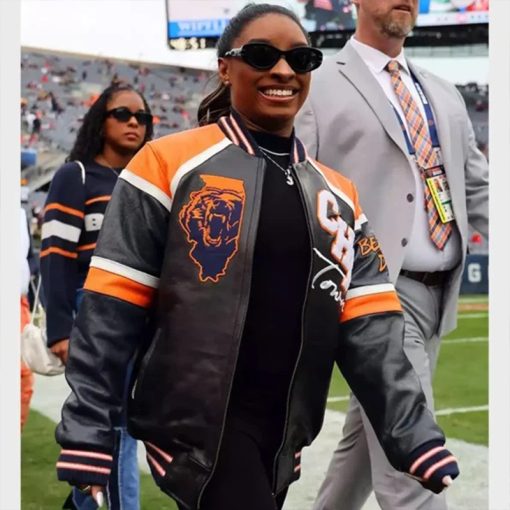 Simone Biles Chicago Bears Jacket