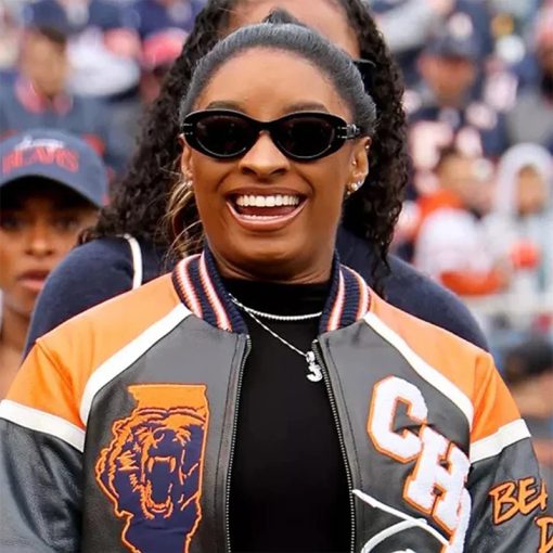 Simone Biles Chicago Bears Jacket