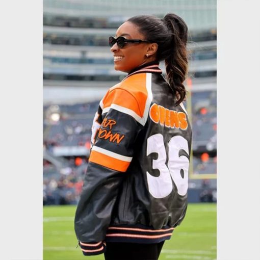 Simone Biles Chicago Bears Jacket