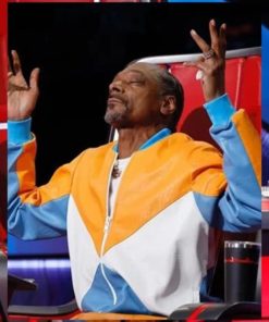 The Voice S026 Snoop Dogg Colorblock Leather Jacket