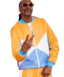 The Voice S026 Snoop Dogg Colorblock Leather Jacket