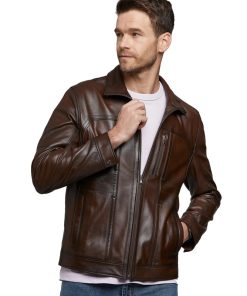 Men’s Real Brown Leather Jacket