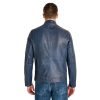 Men’s Real Blue Leather Jacket