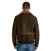 Men’s Real Brown Leather Air Force Jacket