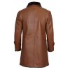 Men's Brown Real Leather Shearling Coat