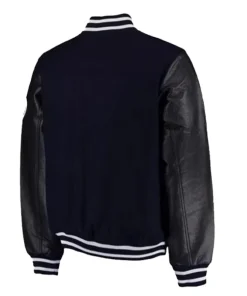 Aaron Boone New York Yankees Blue and Black Varsity Jacket