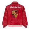 Aime Leon Dore × Porsche Leather Jacket Red Back
