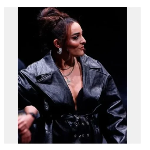 AEW Dynamite Deonna Purrazzo Leather Trench Coat - Image 2