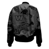 Jeff Hamilton NFL Bomber Jacket Black