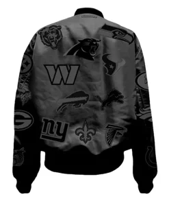 Jeff Hamilton NFL Bomber Jacket Black