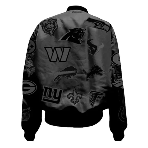 Jeff Hamilton NFL Bomber Jacket Black