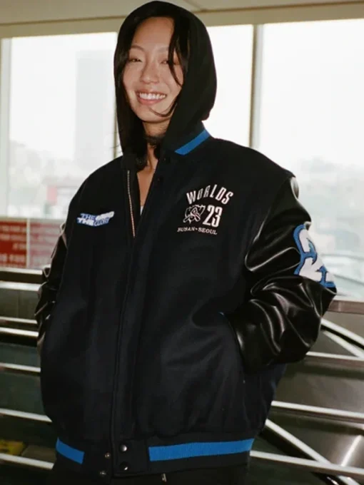 League-Of-Legends-Worlds-2023-Varsity-Jacket-Black