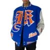 NEW YORK KNICKS WOOL & LEATHER JACKET