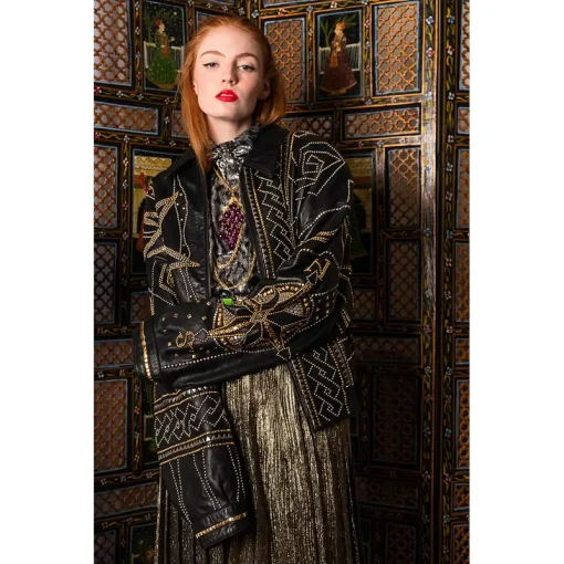 PELLE PELLE Compass Studded Leather Jacket