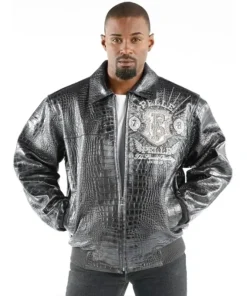 Pelle Pelle Croc Leather Jacket