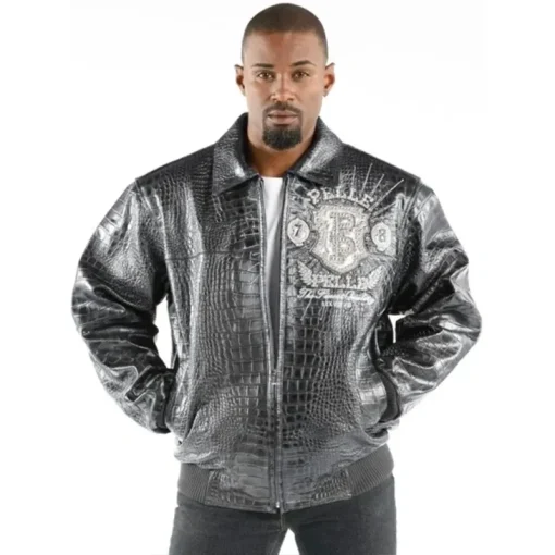 Pelle Pelle Croc Leather Jacket
