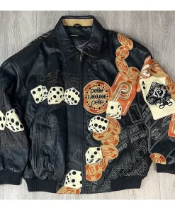 Pelle Pelle Dice Cards Leather Jacket