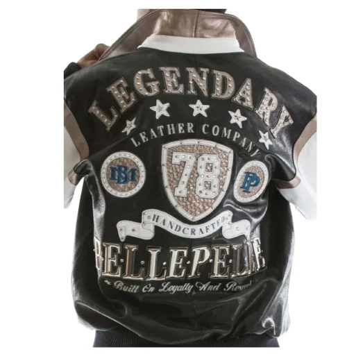 Pelle Pelle Encrusted Leather Jacket for sale