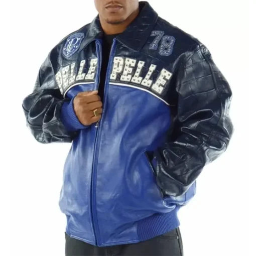 Pelle Pelle Standing Blue Leather Jacket - Image 2