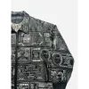 Pelle Pelle World Currency Embroidered Leather Jacket