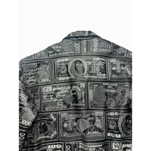 Pelle Pelle World Currency Embroidered Leather Jacket
