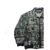 Pelle Pelle World Currency Embroidered Leather Jacket