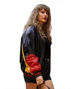 Taylor Swift Chiefs Leather Bomber Jacket