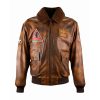Top Gun Top Hook Leather Jacket