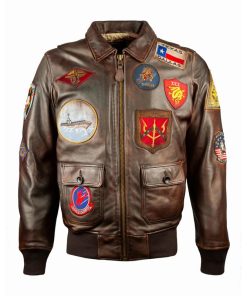 Top Gun Vintage Official Signature Series Leather Jacket