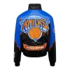 Unisex NEW YORK KNICKS SKYLINE VEGAN LEATHER JACKET