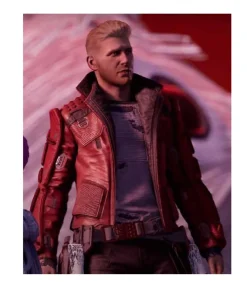 Video Game Marvel’s Guardians of the Galaxy Star-Lord Game Leather Jacket