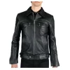 Black Rivet Leather Jacket Style 2