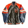 _Chicago Bear Playoff Black Leather Jacket