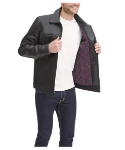 Andrew Marc Leather Jacket Black